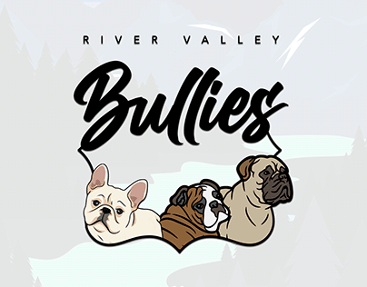 River Valley Bullies Logo Branding by CreativeJKDesigns