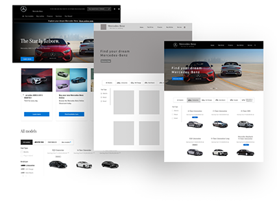 Redesign Concept for Mercedes-Benz Website