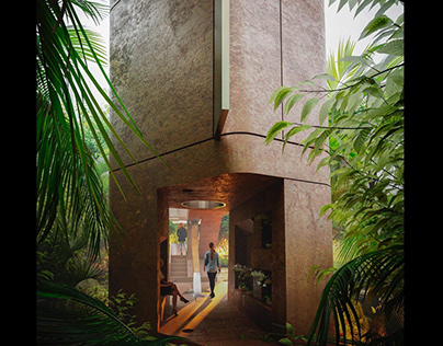 Orchid pavilion at Casa Wabi