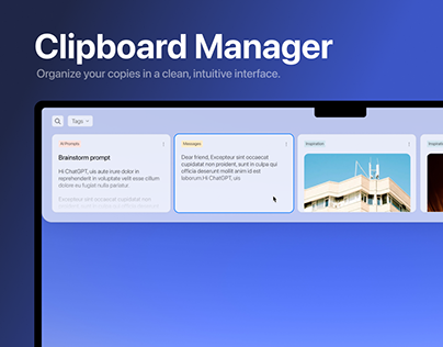 Clipboard Manager Concept