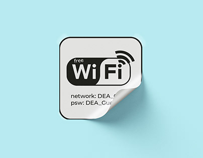 Icons Wi-FI for hotel in Warsaw (stickers)