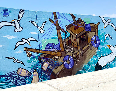 Summer Boat Graffiti