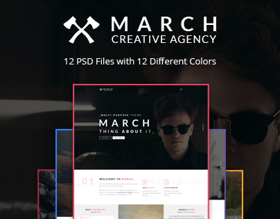 March Agency - Creative Multipurpose PSD Template