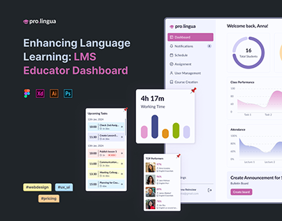 Project thumbnail - Educator Dashboard in Learning Management System