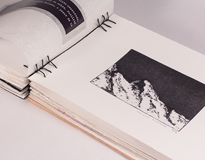 MOUNTAINS - Artist book (bookbinding & printmaking)