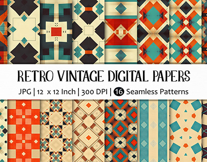 Retro vintage Seamless patterns