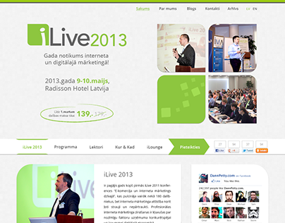 iLive Conference Website design