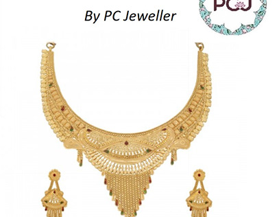 The Beautiful Nishadi Gold Necklace By PC Jeweller