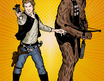 Han Solo e Chewie