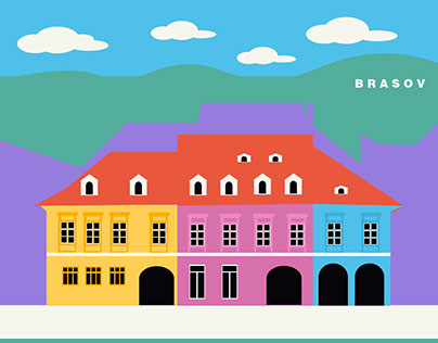Brasov's Colors - Flat design