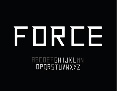 FORCE Control Typeface