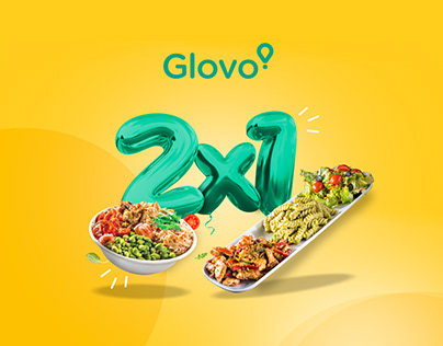 Glovo App - Brand Ads and illustrations