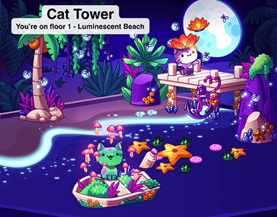 Cat Game : Luminescent Witch