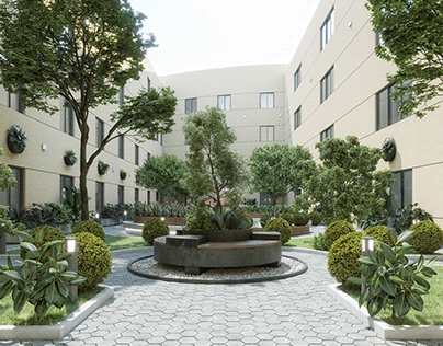 W Residential Complex Courtyard - Design