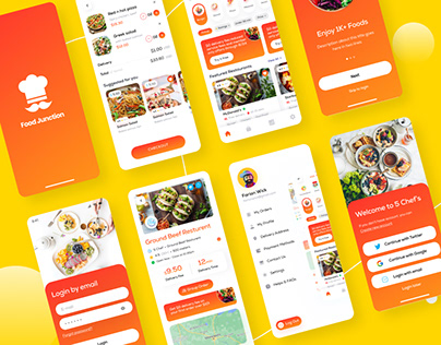 Food Delivery Service Application UX UI