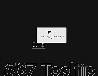 TOOLTIP UI DAY 087