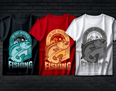 Vintage Fishing T-shirt Design