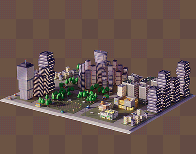 Futuristic 3D City