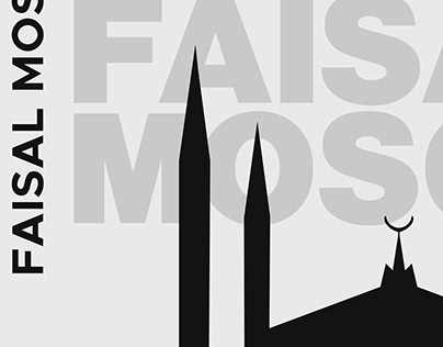 Swiss Style Poster | Faisal Mosque