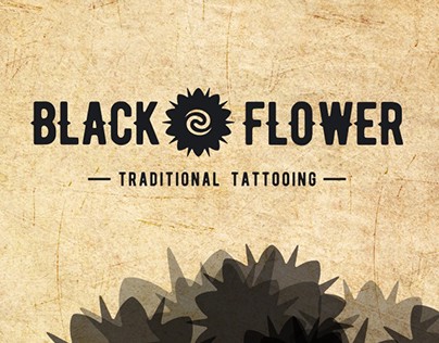 black flower - Marca e identidade visual