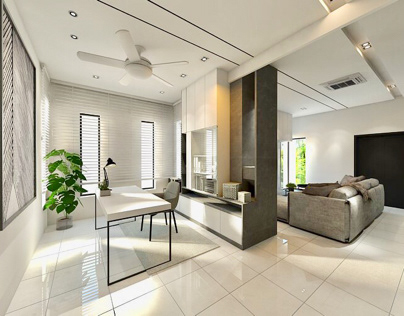 Interior design - single storey landed house -Perak