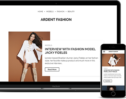 Fashion Blog UI Design