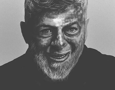 Digital Painting of Andy Serkis