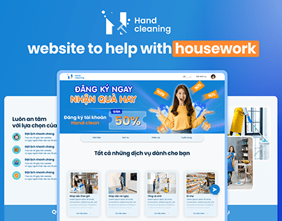 Hand cleaning website to help with housework
