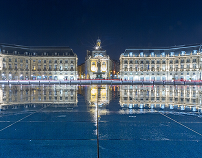 Night Photography in Bordeaux City