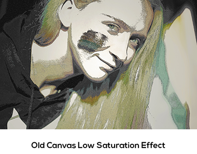 Old Canvas Low Saturation Effect
