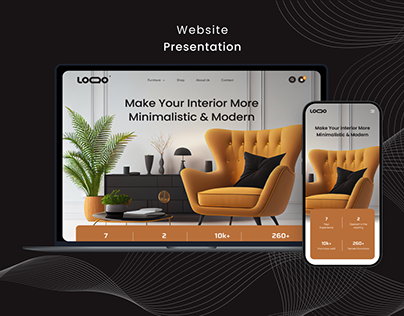 Furniture landing page and responsive