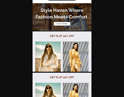 A GOOD CLOTHING LANDING PAGE DESIGN