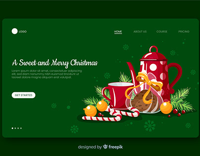 A Sweet and Merry Christmas Landing Page