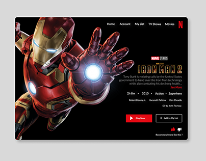 Netflix Redesign Iron Man 2