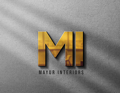 3D logo for interior business.