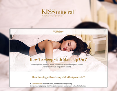 Kiss Mineral | Landing Page Design