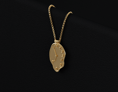 Salvador Dali Pendant Necklace 3d Jewelry