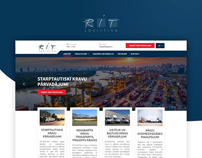Web Redesign & Development - RIT Logistics