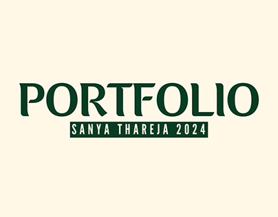 Sanya Thareja - Portfolio