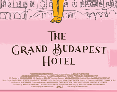 The Grand Budapest Hotel poster design