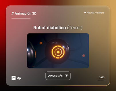 Robot diabolico / Animacion 3D