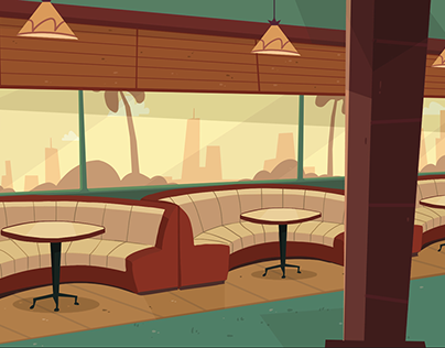 Background art for animation