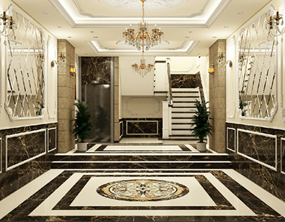 Luxury marble entrance 🤎