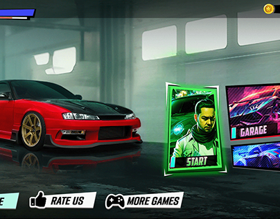 Drift Car ScreenShots & GUI: Game Design on Behance