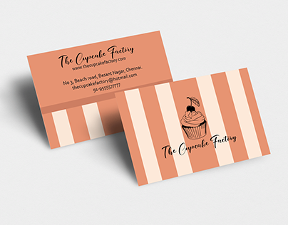 Mockup Business Card - The Cupcake Factory