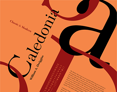 Typographers Poster - Caledonia