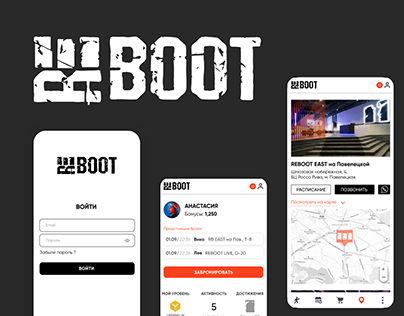 Mobile App for Rebbot(Фитнес центр в Москве)