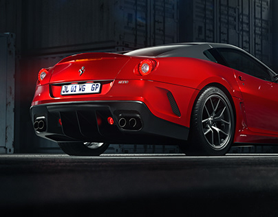 Ferrari 599 GTO Automotive CGI Facebook challenge.