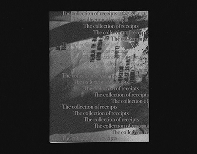 Photography Zine, The Collection of receipts