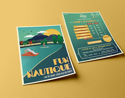 Flyer retro - Fun nautique